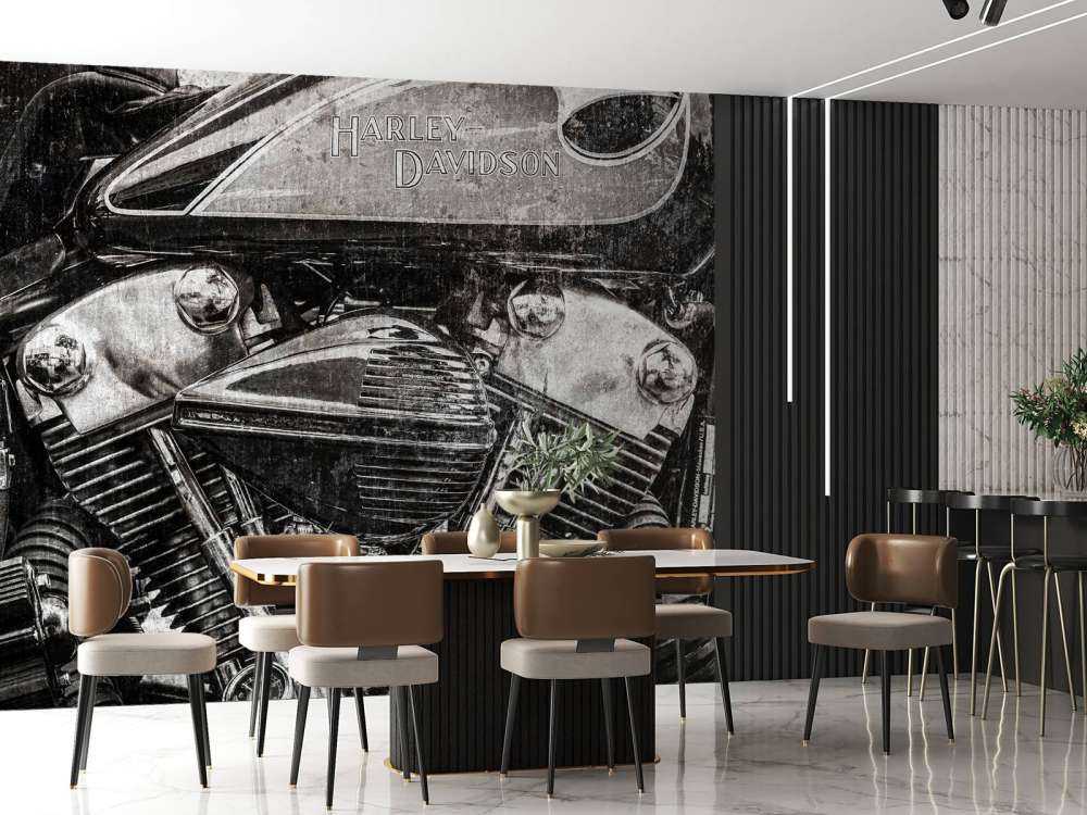 Harley davidson close-up