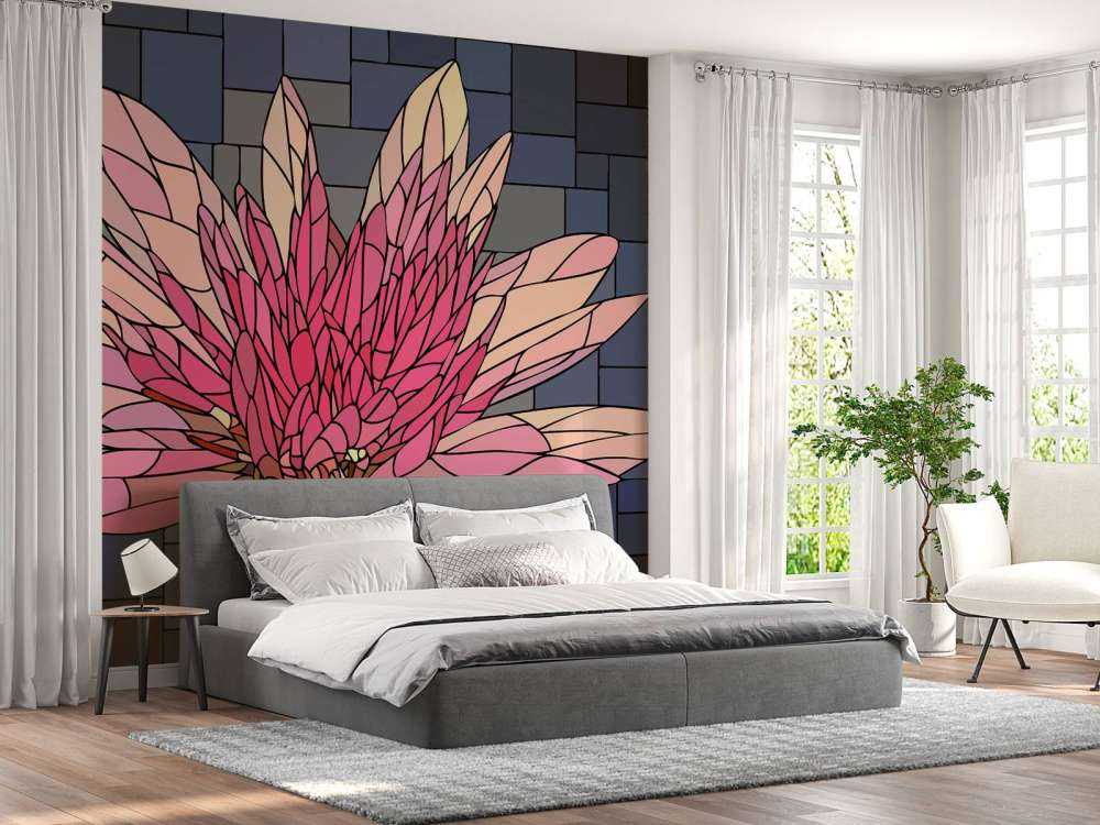 Pink flower in bloom