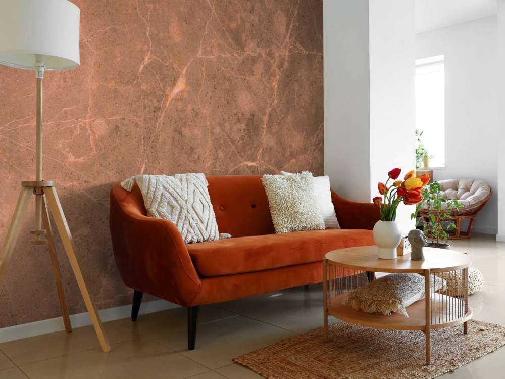 Terracotta structure marble