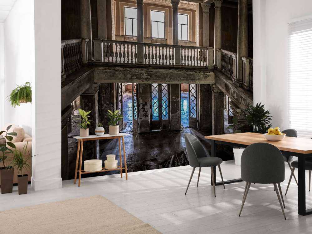 Ruined old country house