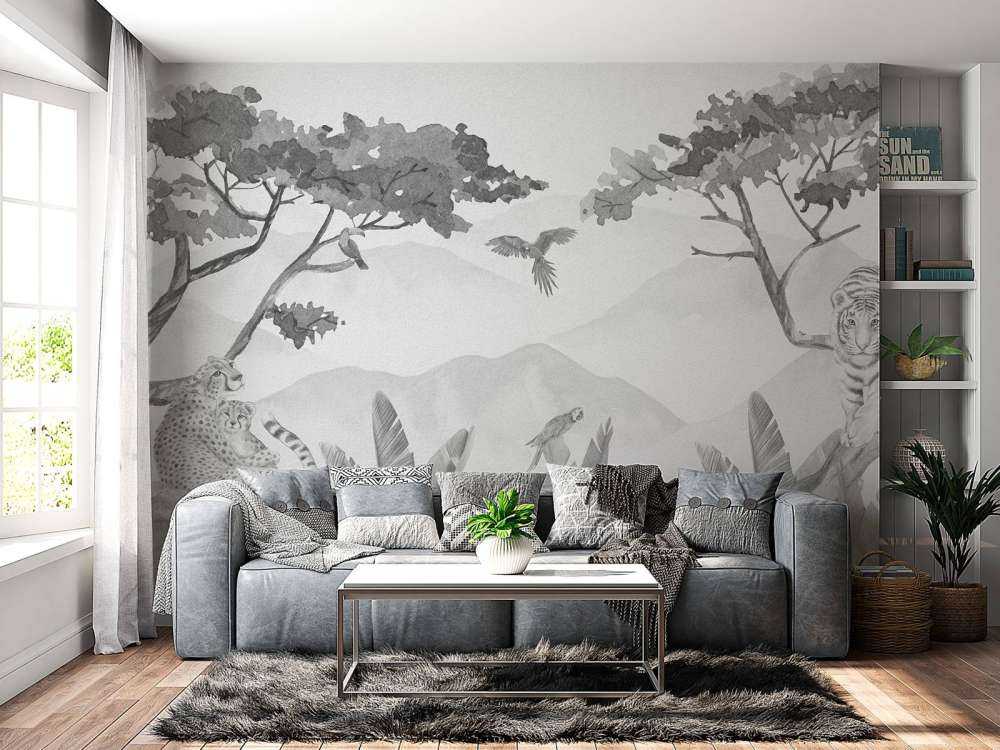 Predators in the jungle grey