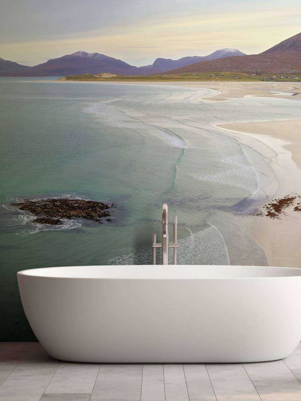 Sea and mountains along the coast