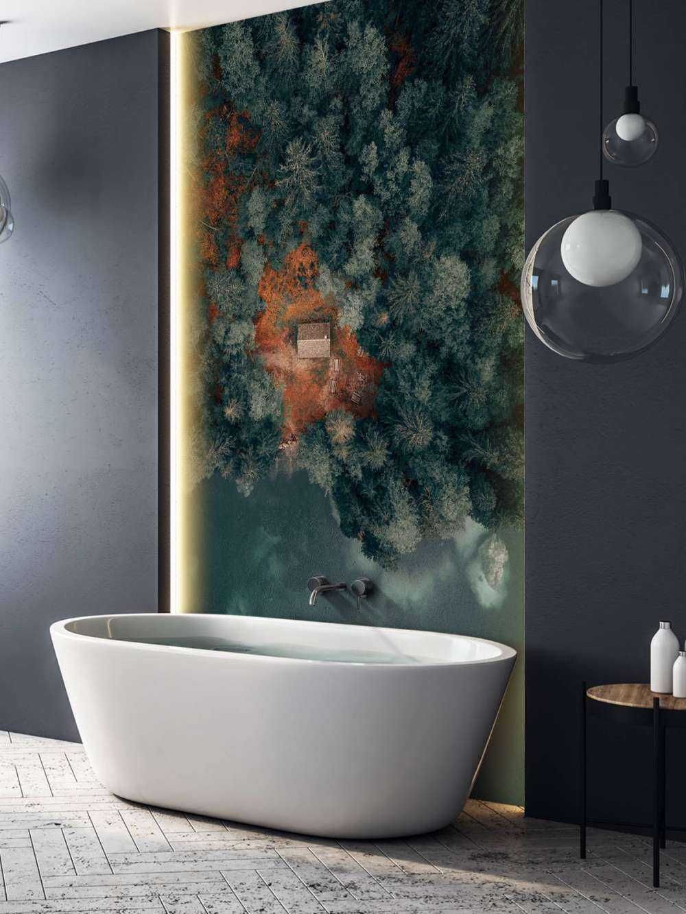 Cabin in the middle of the forest