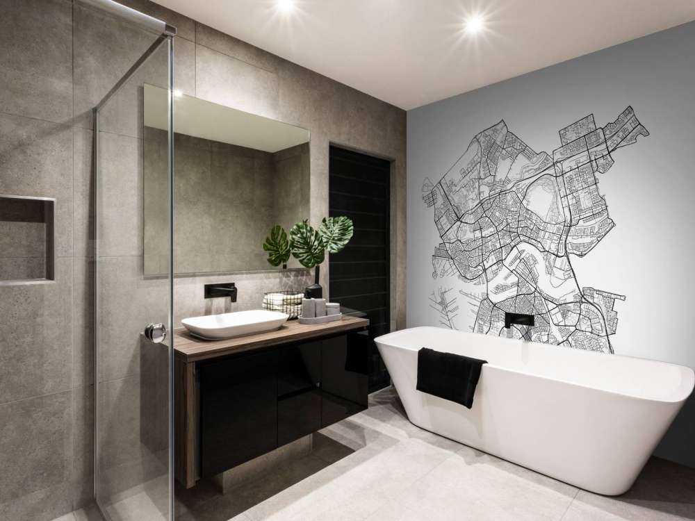 Map of Rotterdam, white