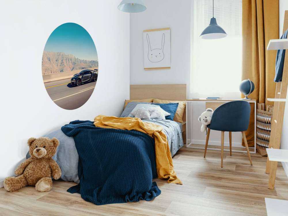 Hypercar against mountainous landscape