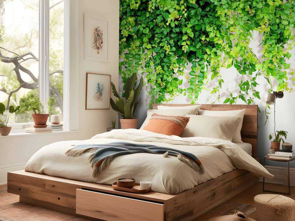 Green hanging branches