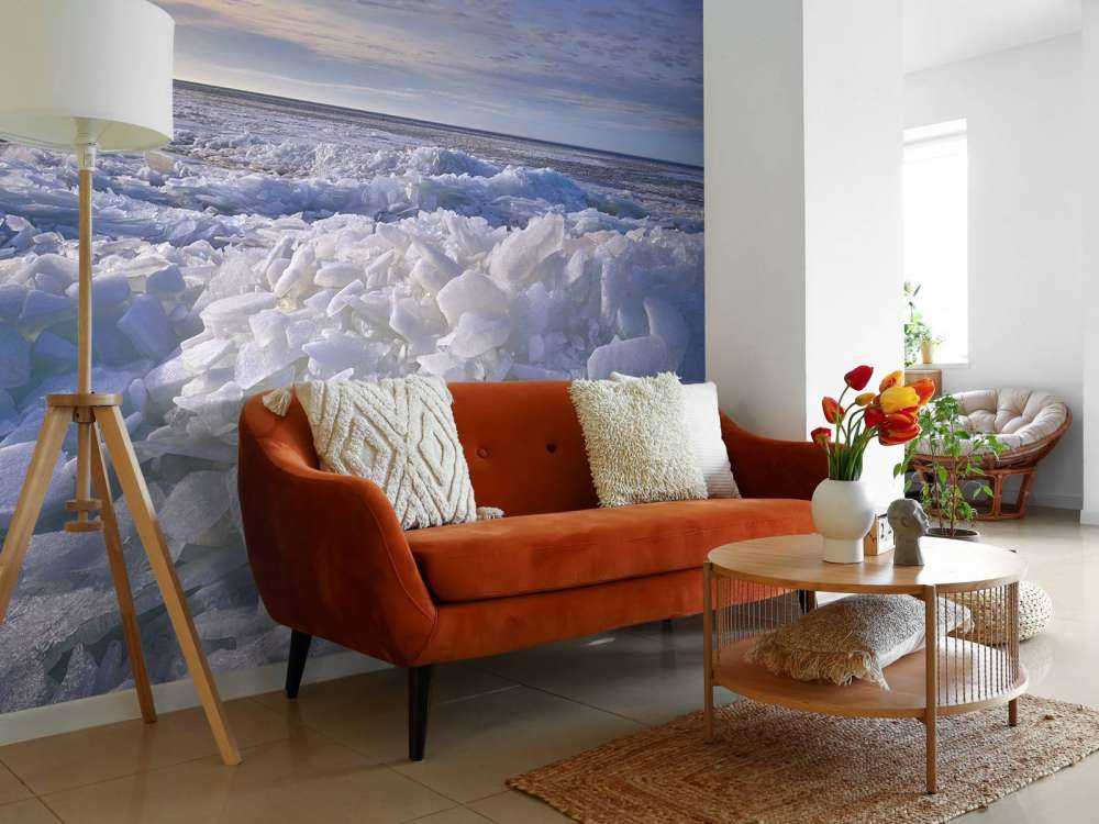 Crushing ice on the Ijsselmeer