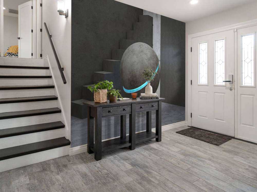 Staircase with a 3D ball