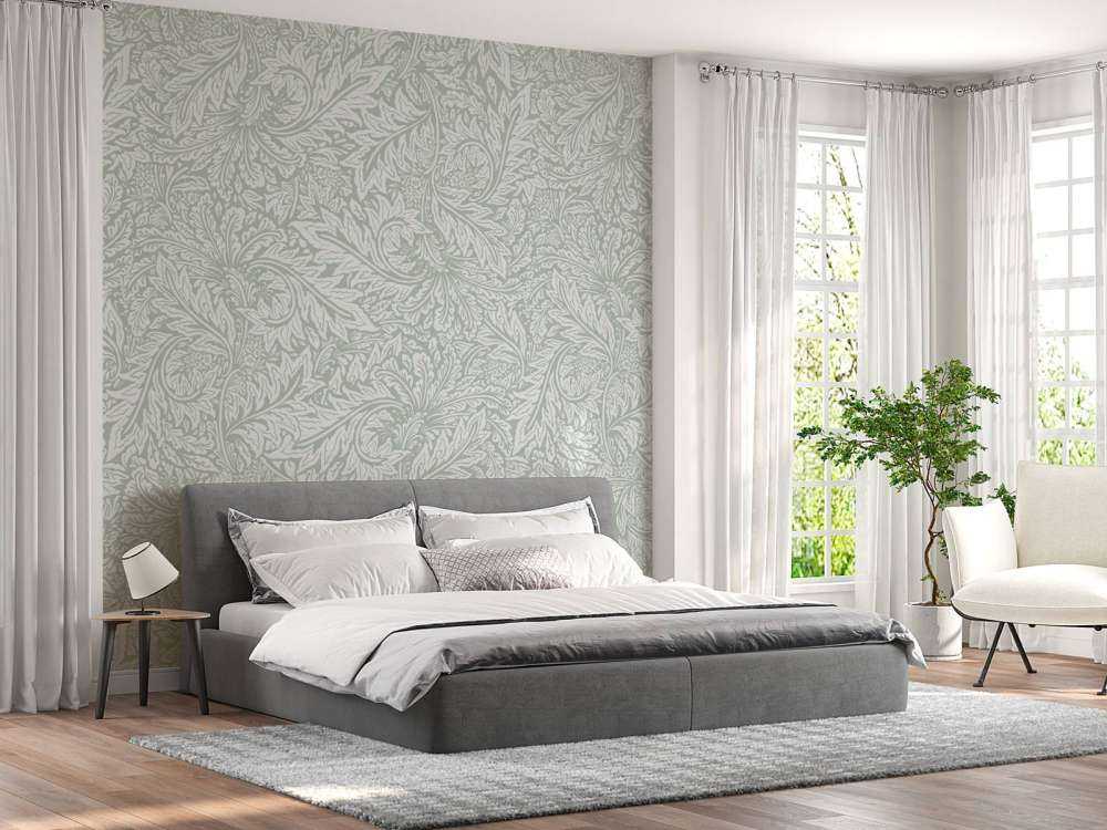 Morris Florals & Leaves - sage green