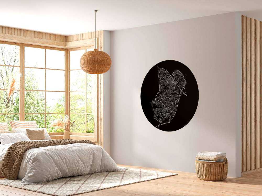 Map of Amersfoort, black