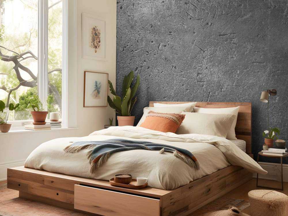 Grey concrete wall