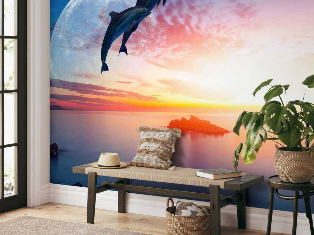 Dolphins in the night