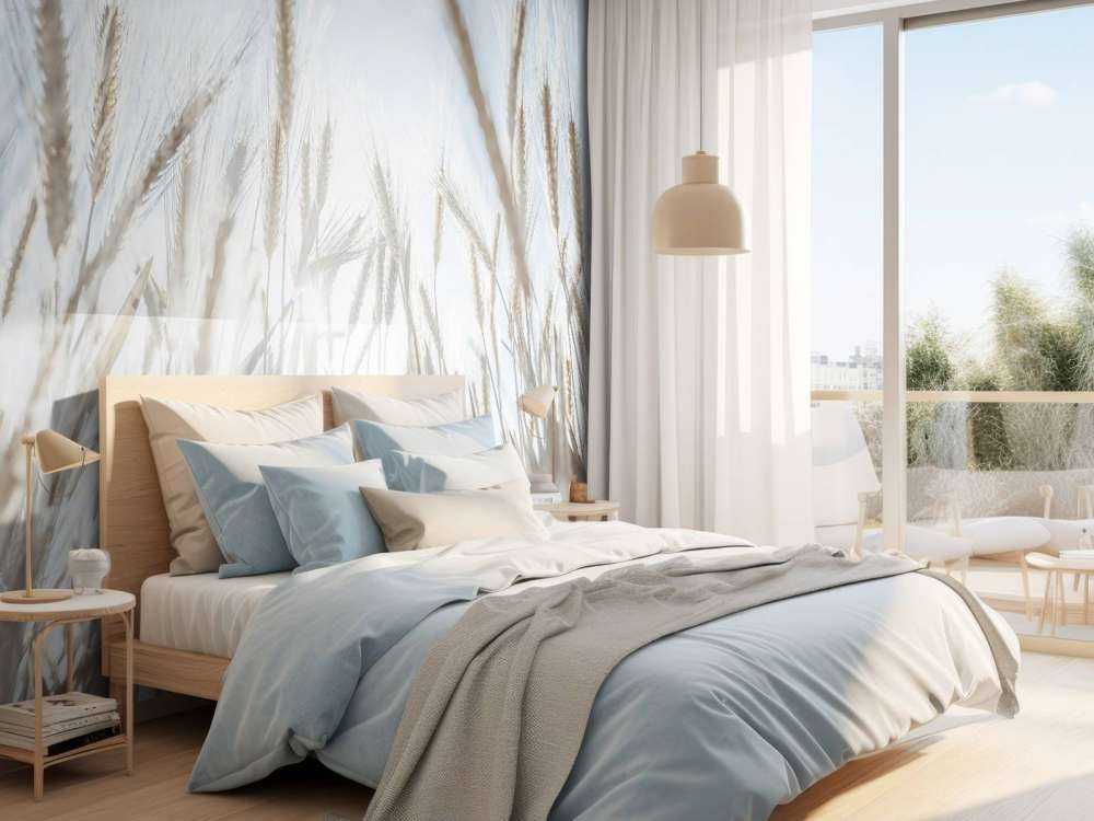 Sunbeams through the grain