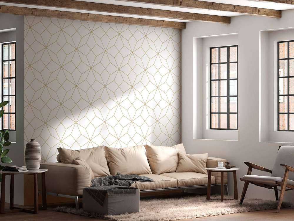 Abstract golden lines