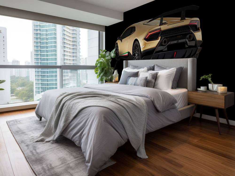 Lamborghini Huracán - Left Rear end, black