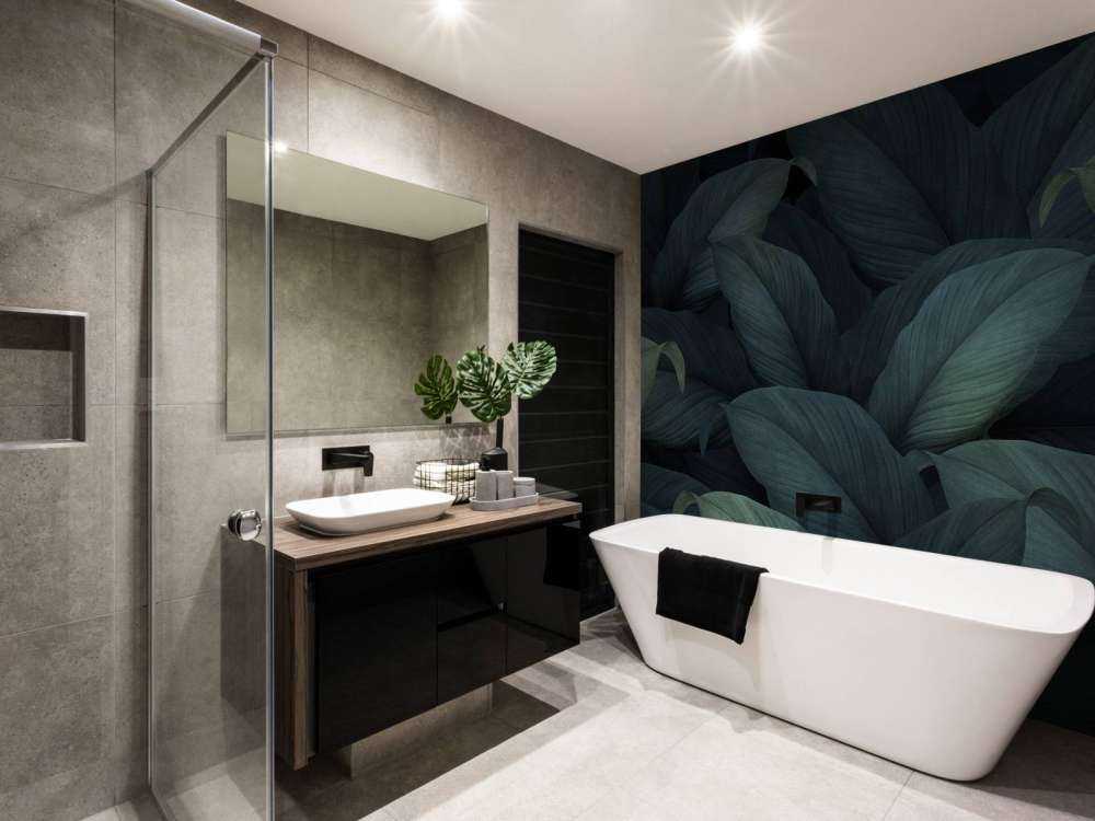 Tropical green leaves