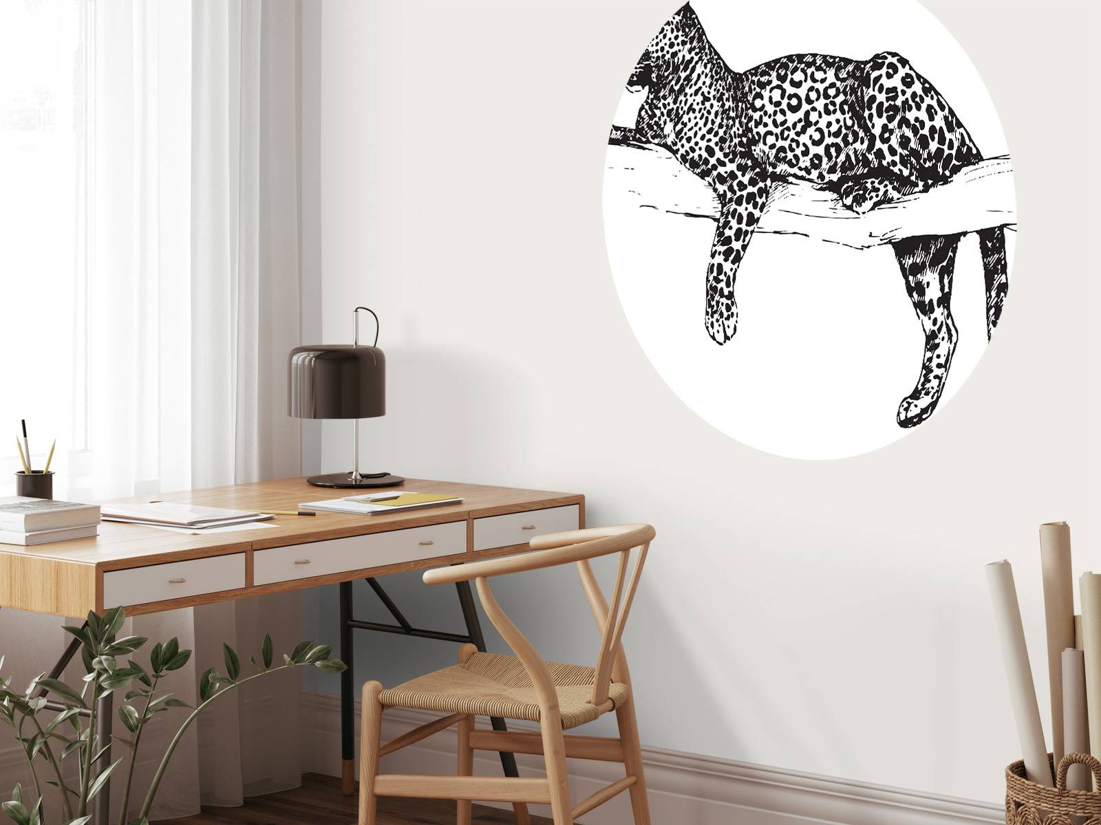 Drawn leopard