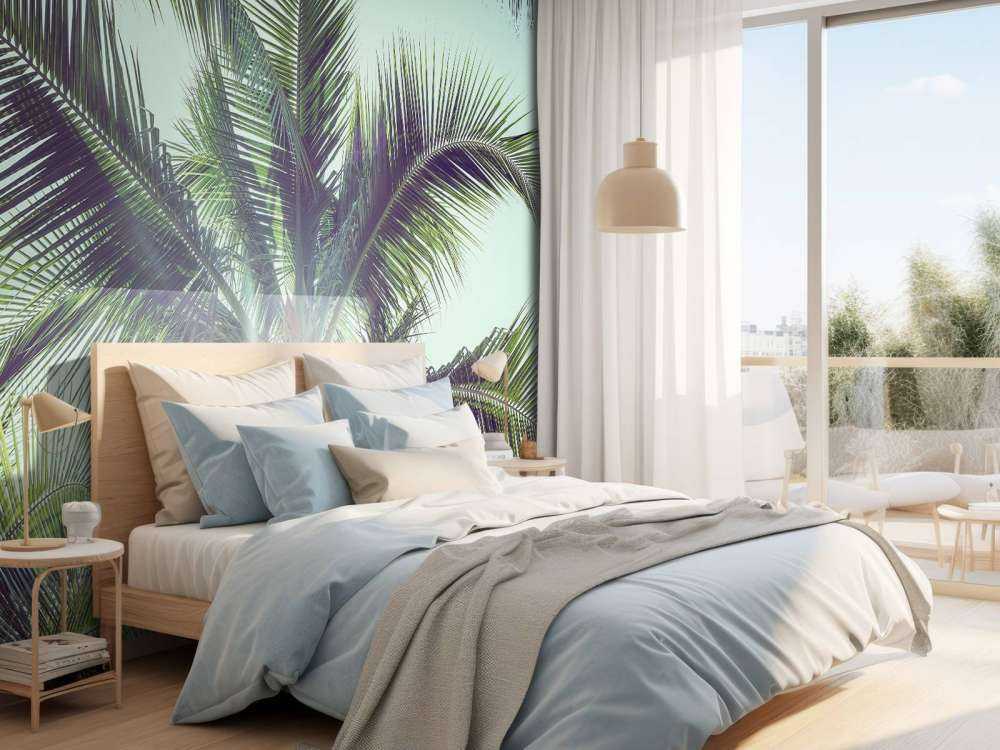 Palm trees in the sun