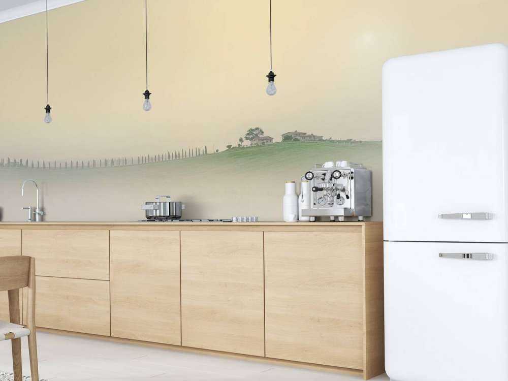 Foggy Italian landscape