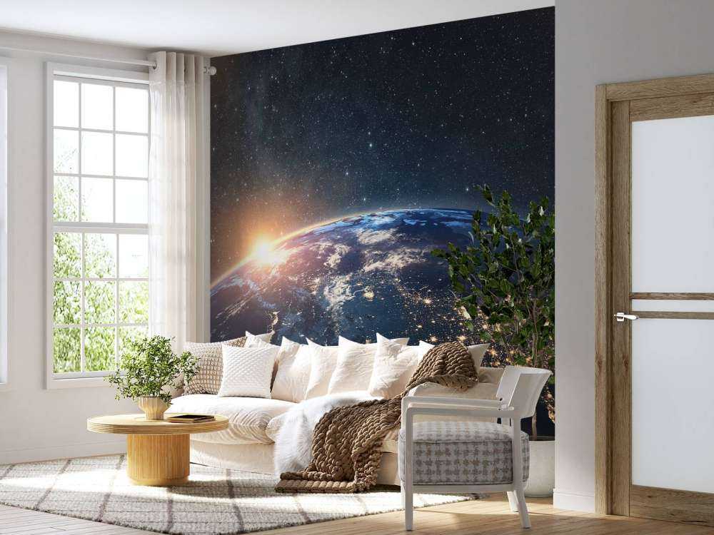 De aarde tijdens de nacht