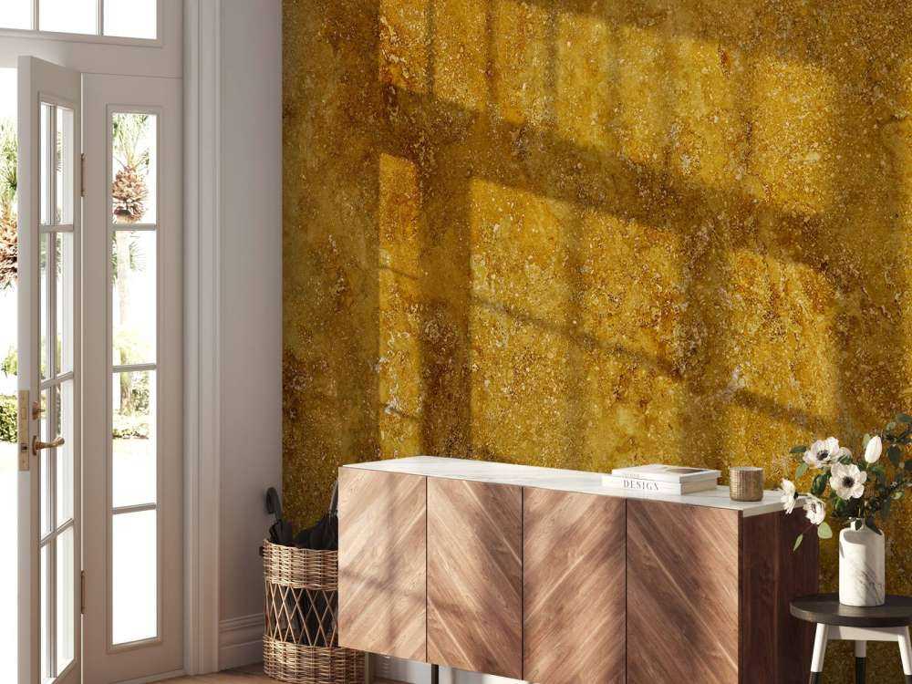 Gold coloured marble