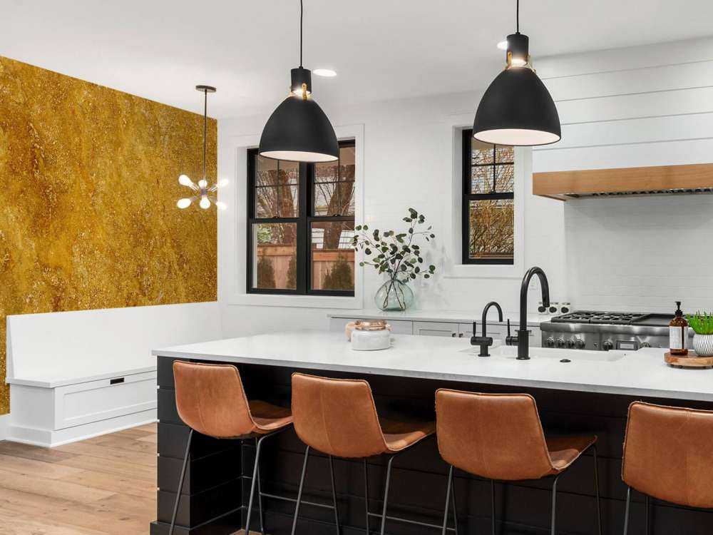 Gold coloured marble