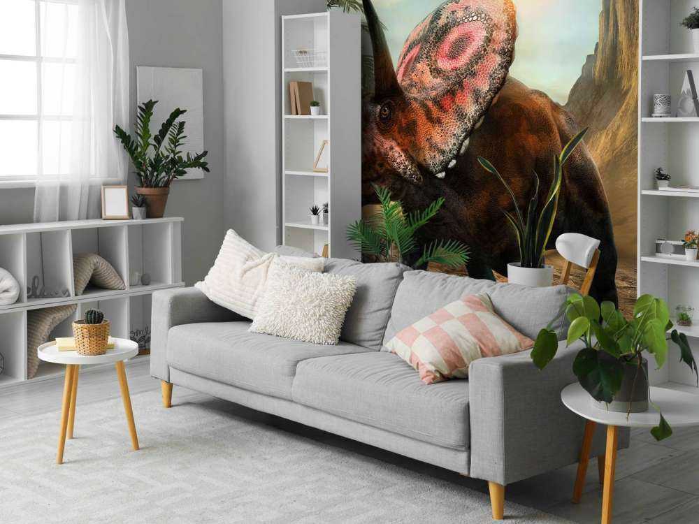 Torosaurus in the forest