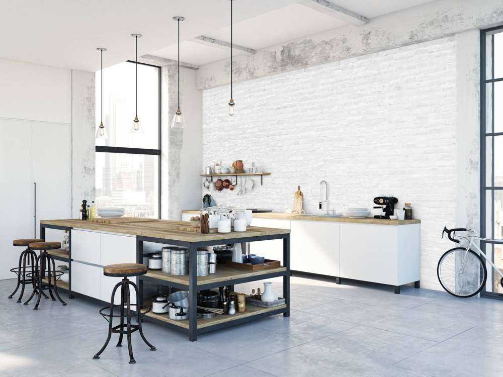 White bricks with cement