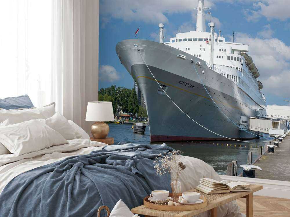 Former steamship the SS Rotterdam in color 