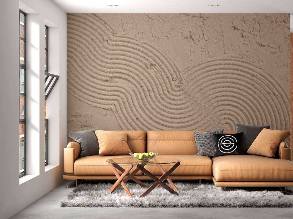 Organic lines and structures in taupe