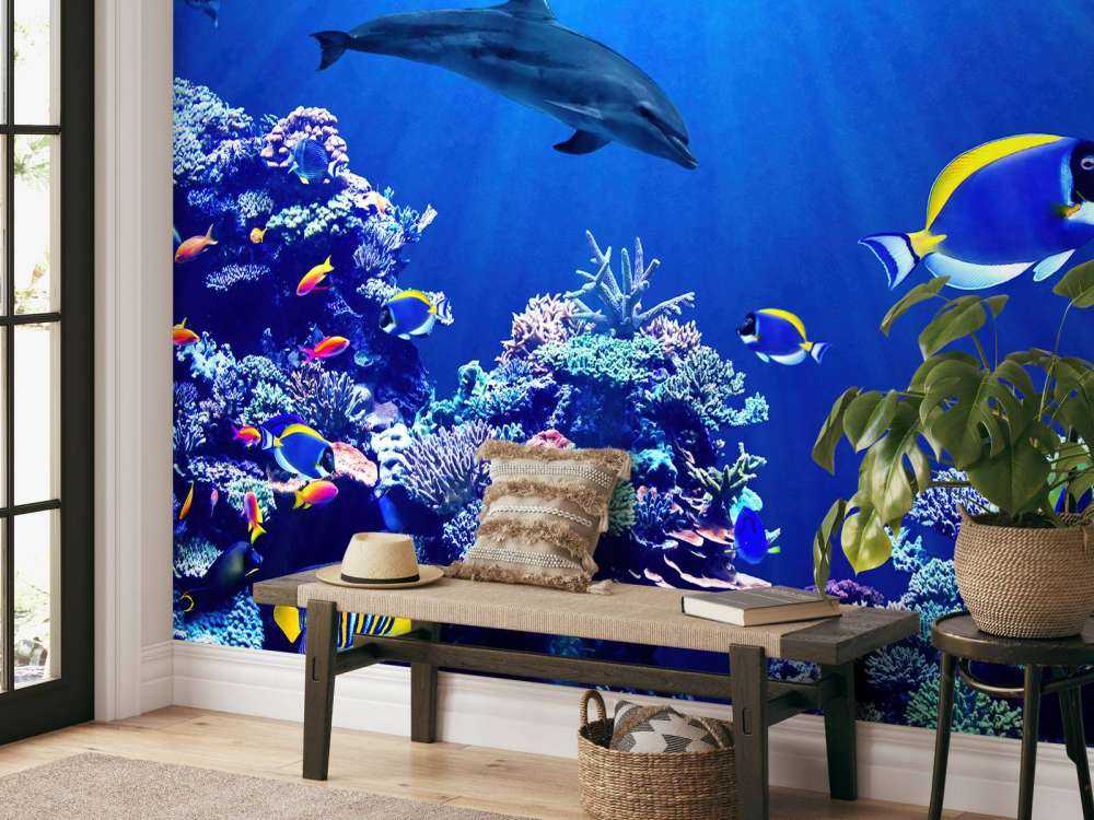 Underwater world blue