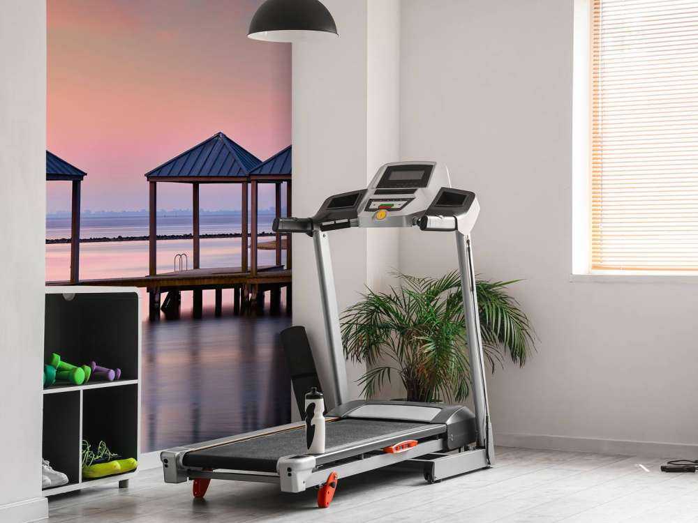 Swimming jetty at sunrise