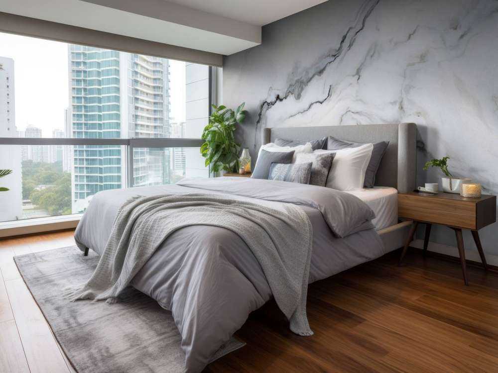 White curly marble