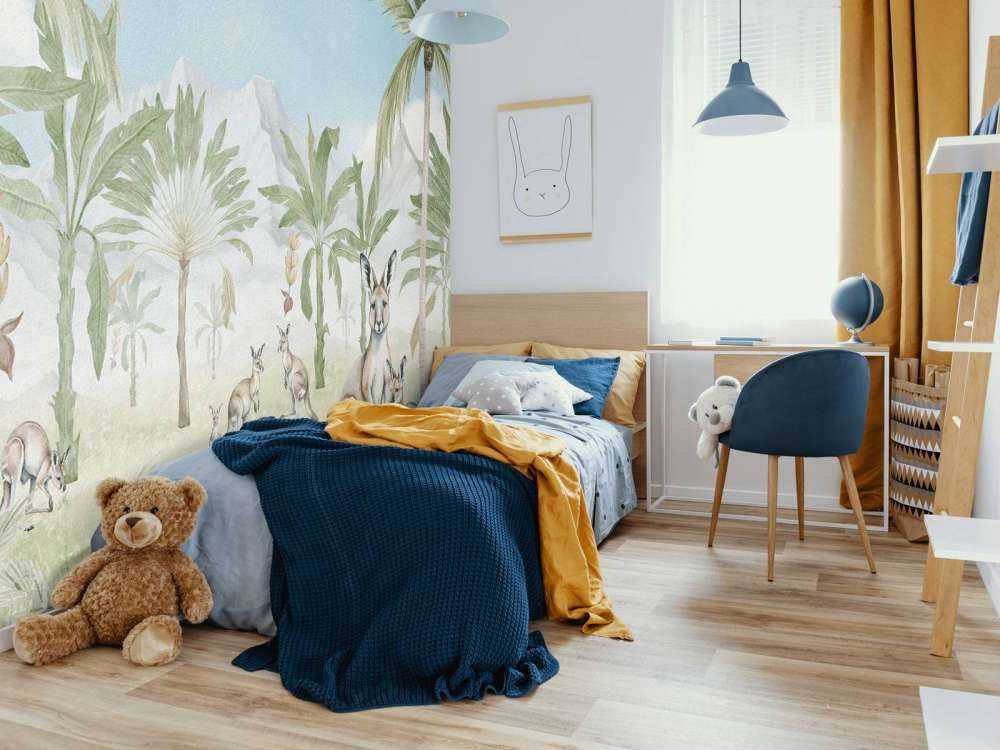 Kangaroo landscape in colour