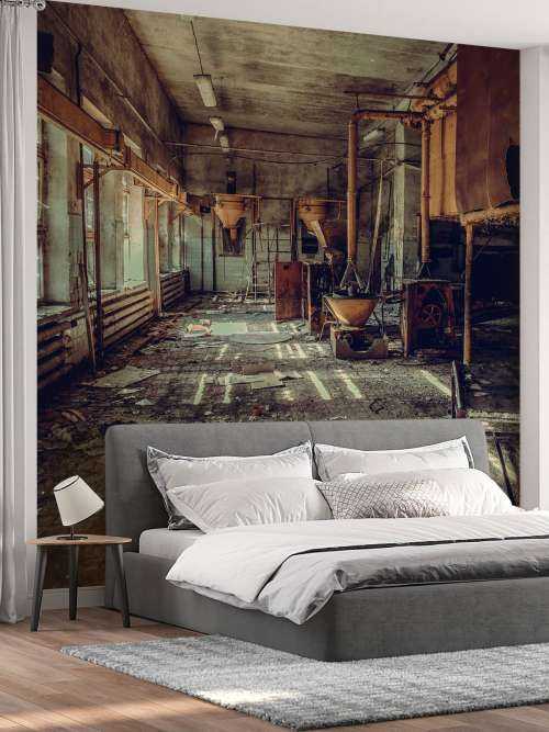 Destroyed factory