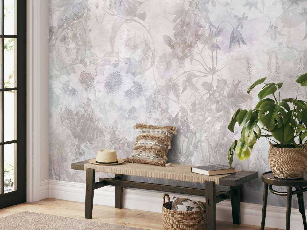 Watercolor Garden Taupe