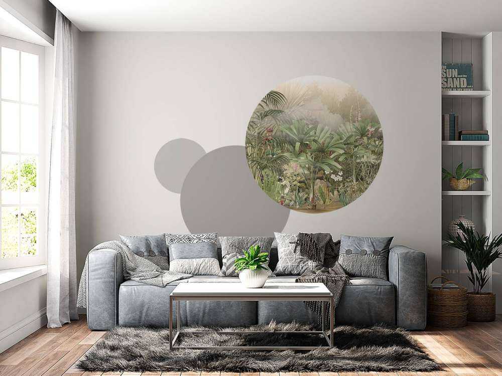 Morning in the Tropical Garden Green