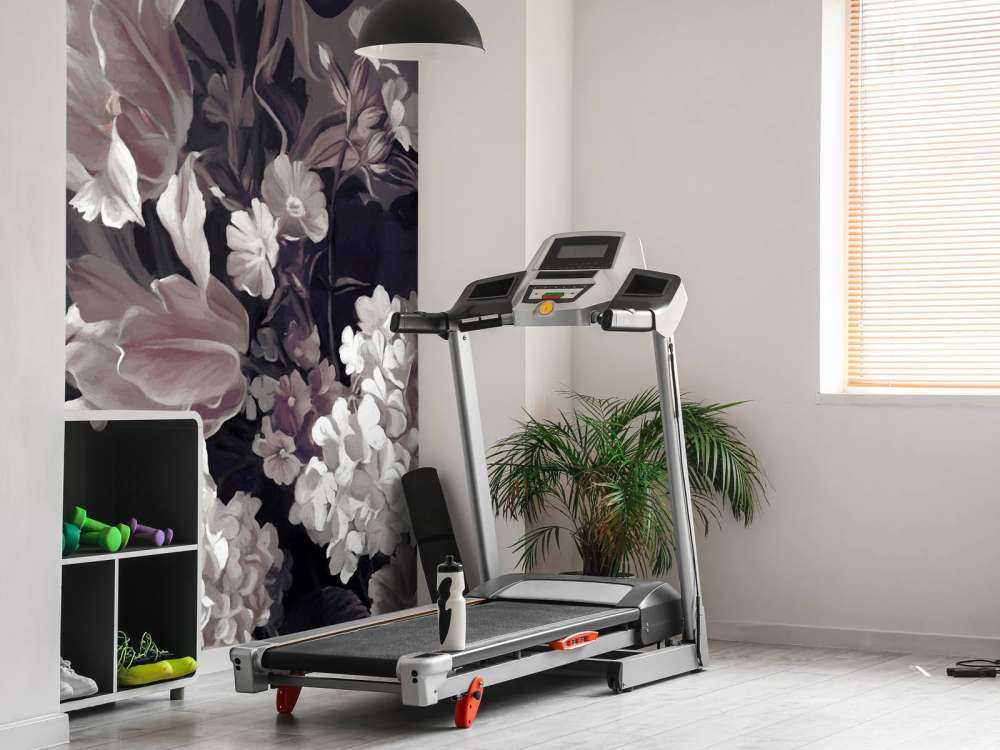 Bouquet with purple tulips