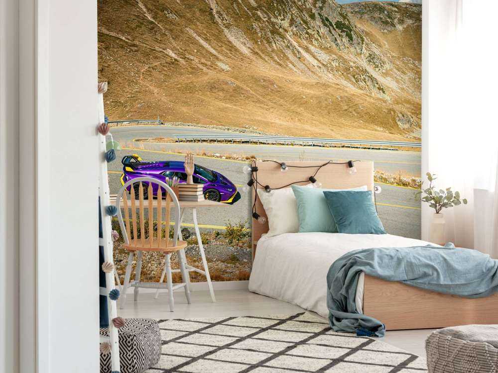 Lamborghini Huracán on mountain pass