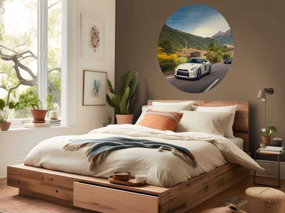 Nissan GT-R in full speed