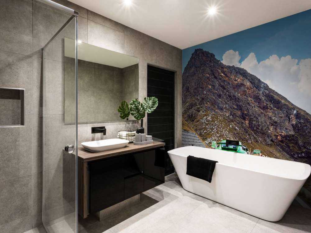 Mountain pass with sports car