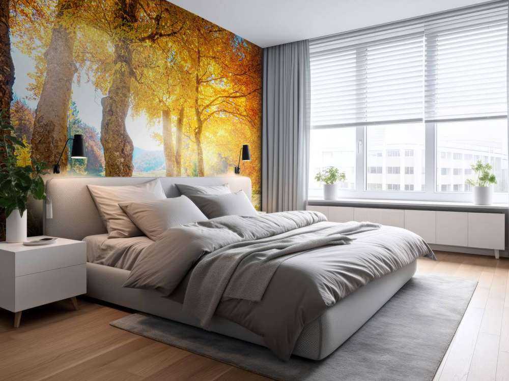 Warm autumn landscape