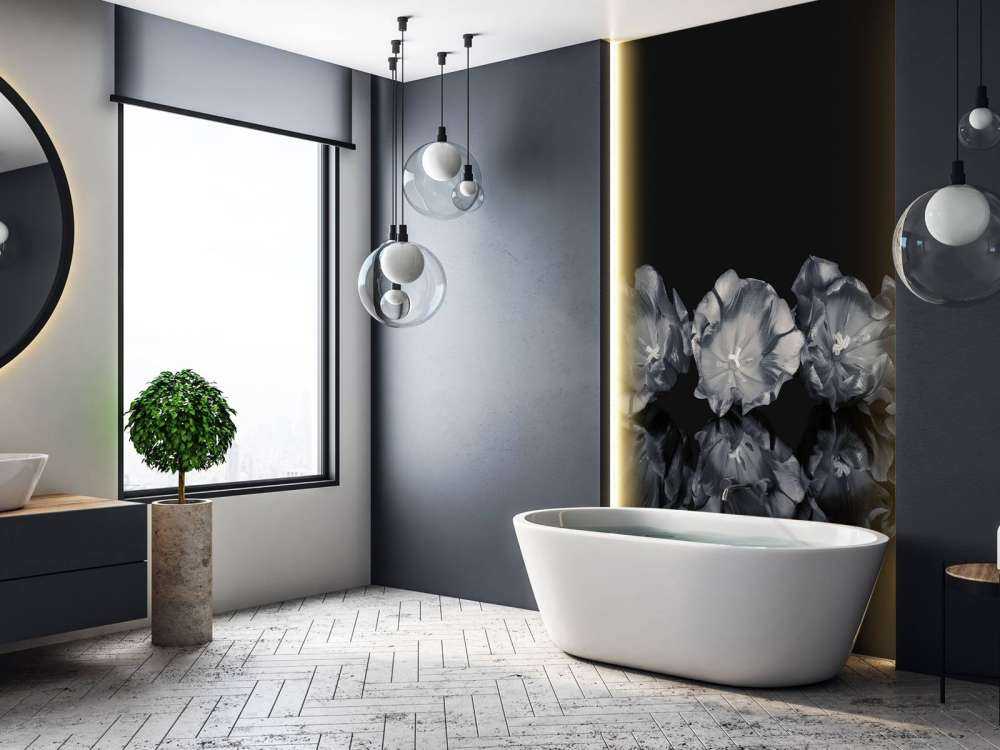 Bloemen in het zwart-wit