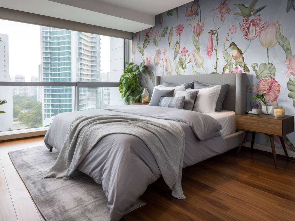 Spring Hummingbird Symphony - Pastel Blue Serenade