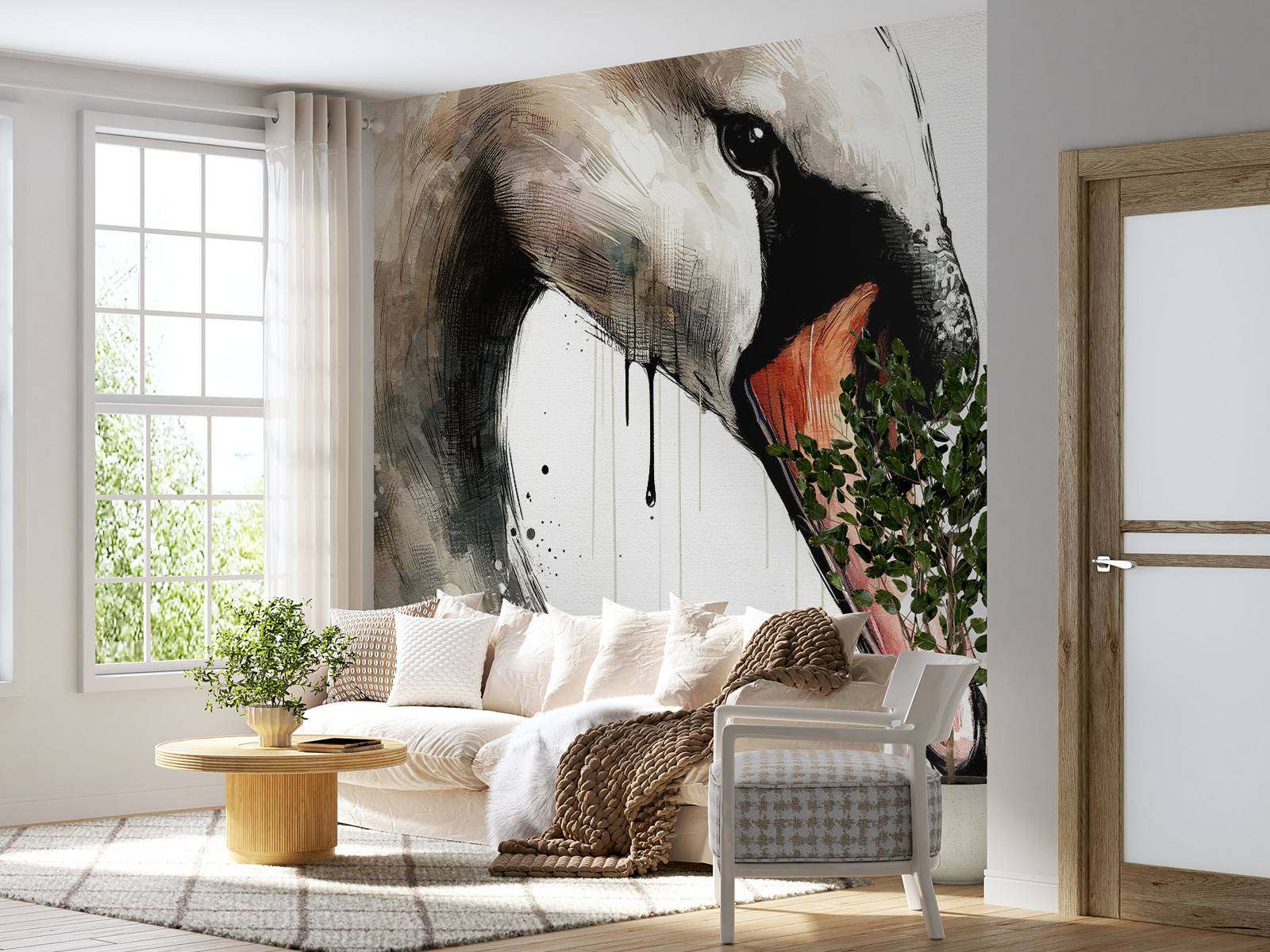Watercolor Swan