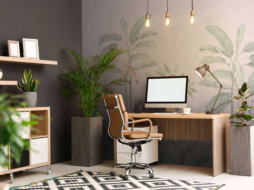 Vintage Jungle Landscape - blush pink