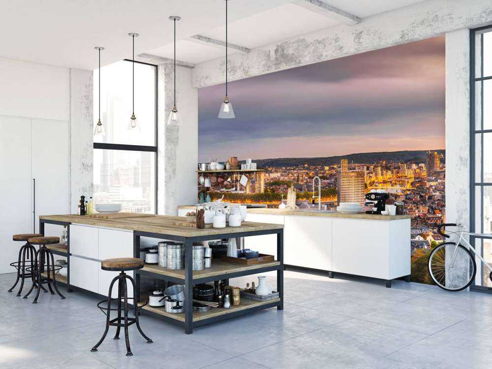 Luik panorama bij nacht