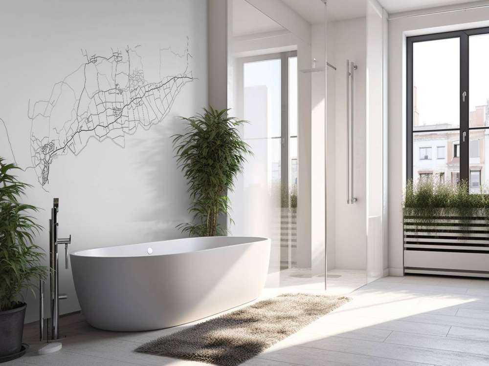 Map of Terschelling, white