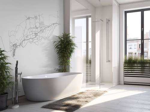 Map of Terschelling, white