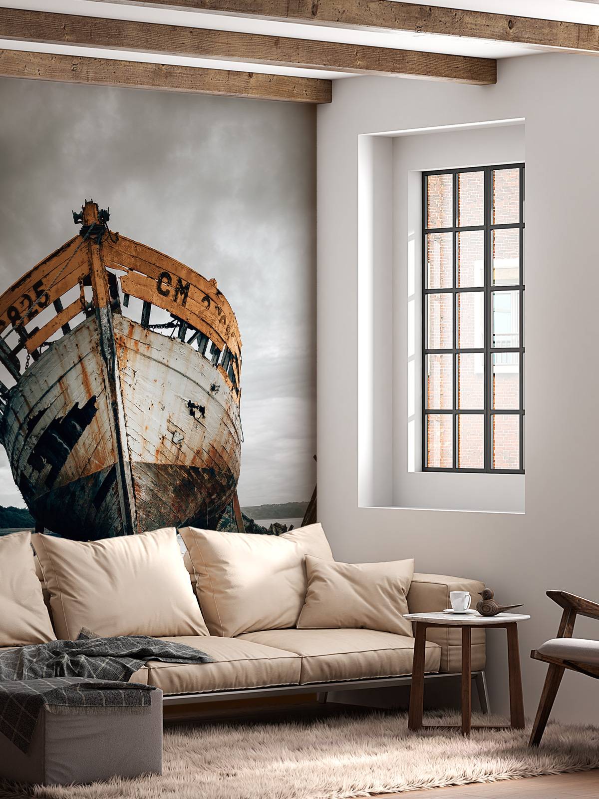 Old rusty ship wreck